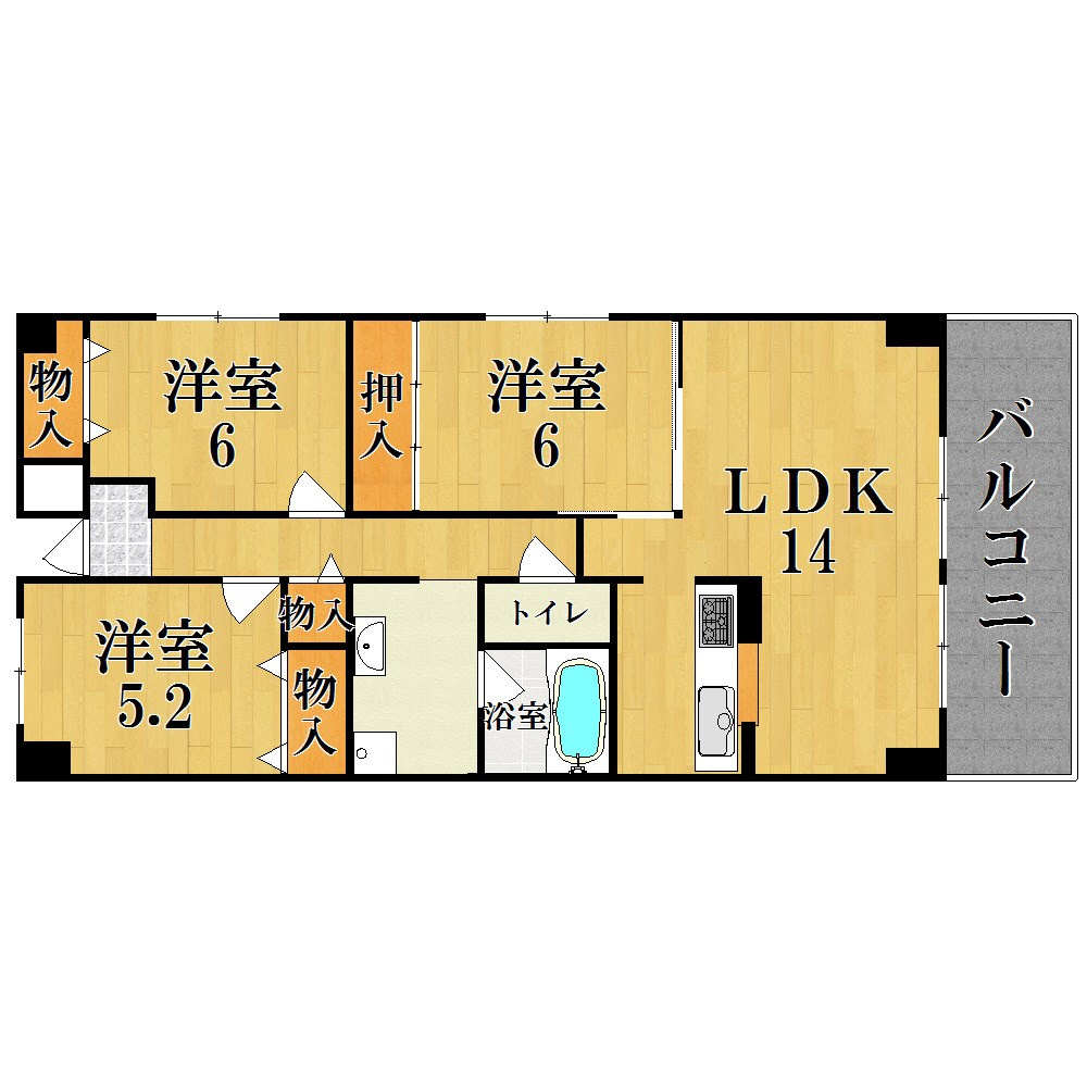 プレナコートの間取り
