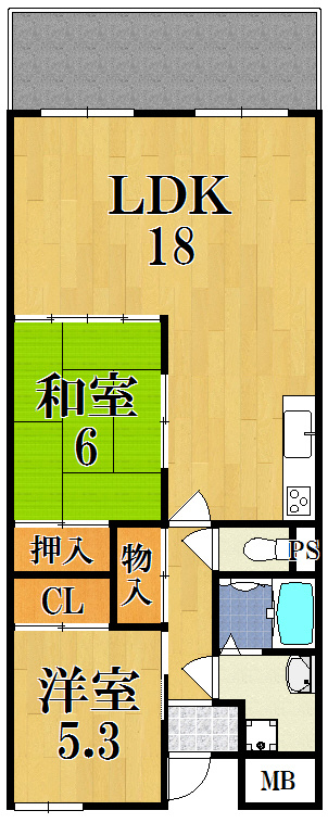 生駒ハイランドスイーツの間取り