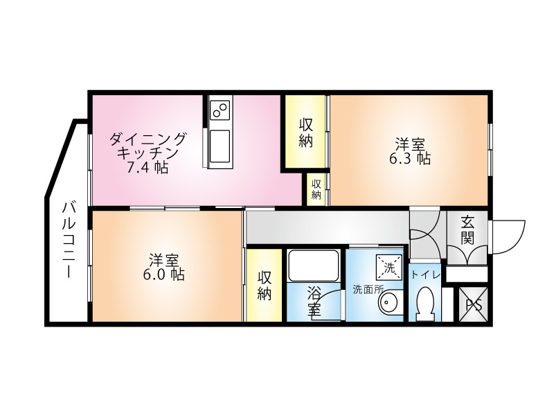 ランドシティハイシマNo.1の間取り