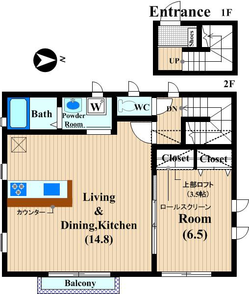 ベルデュールの間取り