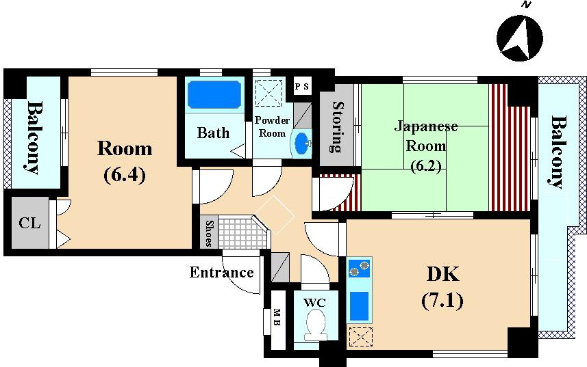 エスポワール駿河の間取り