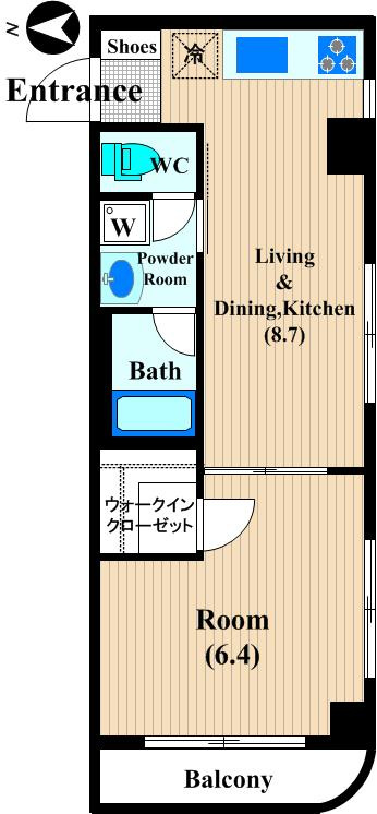 シャトーマツバラの間取り