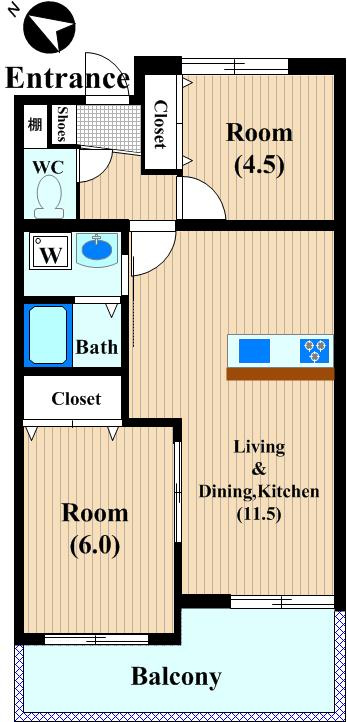 アメニティ森の間取り