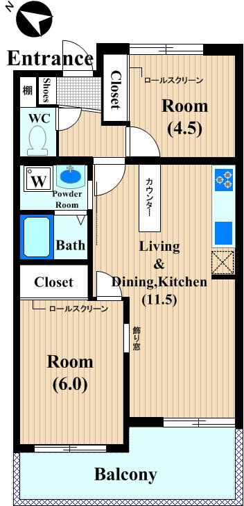 アメニティ森の間取り