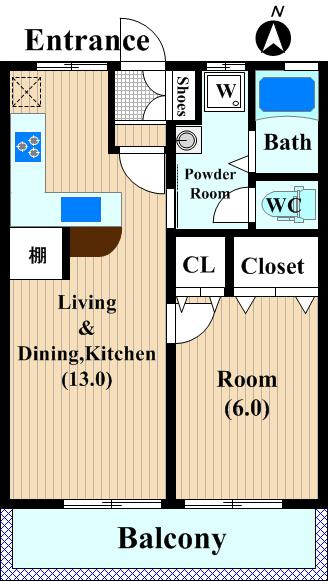 第二コーポさつきの間取り