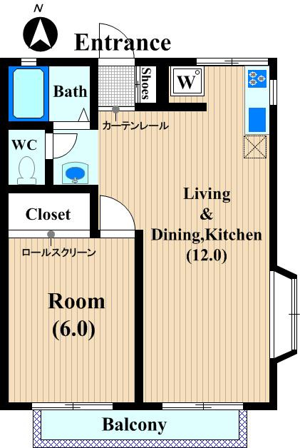 コスモタナベの間取り