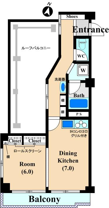 リバーハイツの間取り