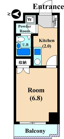 フラワーハイツ中原の間取り