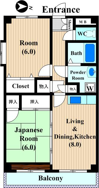 ＫＭプラーザ305の間取り
