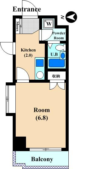 フラワーハイツ中原の間取り