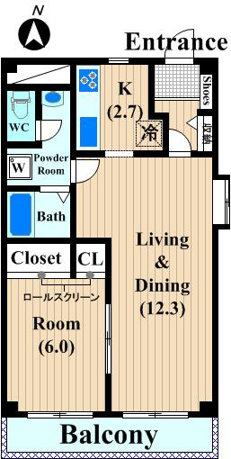 コゥジィーコートの間取り