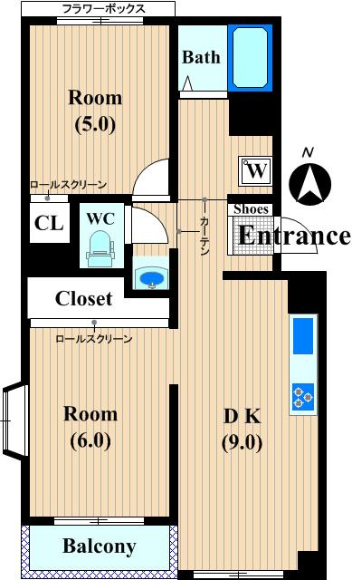 ドミールイノマタⅢの間取り
