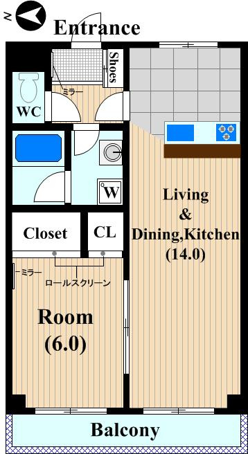 ハイツフィレンツェの間取り