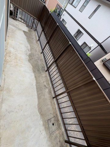 ハイツ朝日ケ丘Aのバルコニー