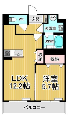 【間取り】 | アーバンレジデンス | カップルさんにオススメのお部屋です♪