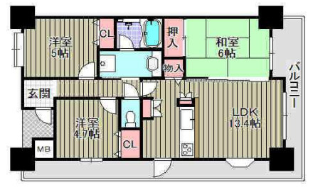 【間取り】 | フルヴェール白鷺