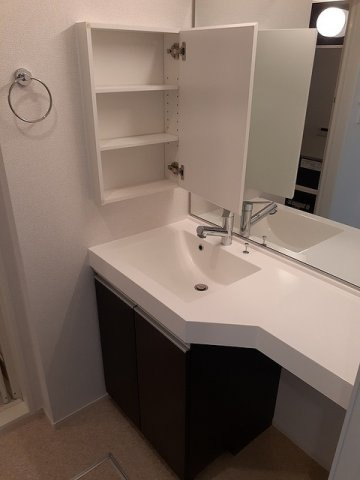 ソシア・北島の洗面所|広い洗面スペース