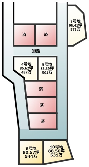 【土地図】 | 弓削田分譲地
