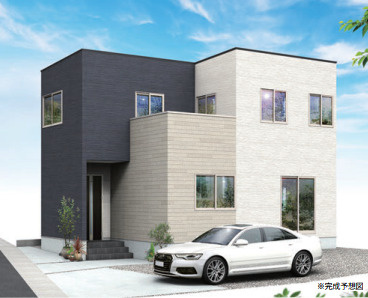 富士市比奈9期　新築戸建　全１棟の外観パース|完成予想図