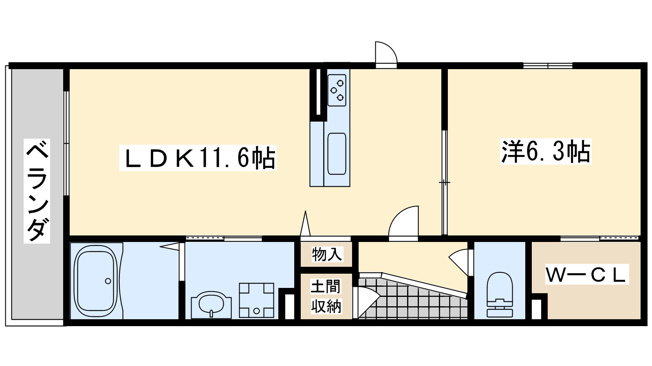 【間取り】 | ふぁみりありんくうC