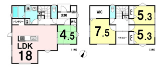 【間取り】 | 野洲市栄　中古戸建
