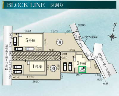 【区画図】 | 高崎市江木町　新築住宅