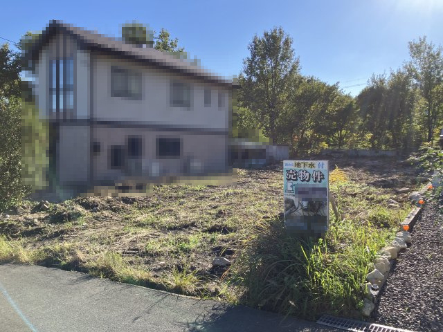 大津市北比良1036-25　売土地の前面道路含む現地写真