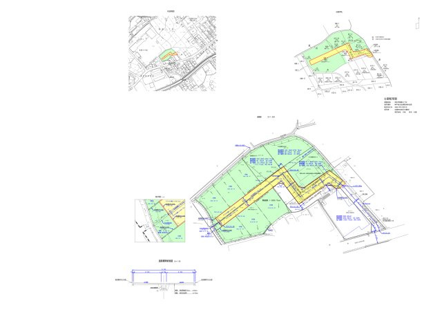 青雲前中学校正門前分譲地4,5,6号地の地図