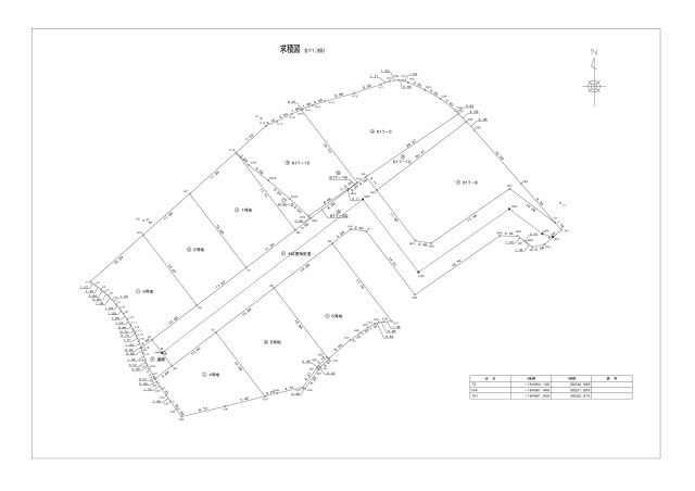 青雲前中学校正門前分譲地１号地の土地図＋建物プラン例