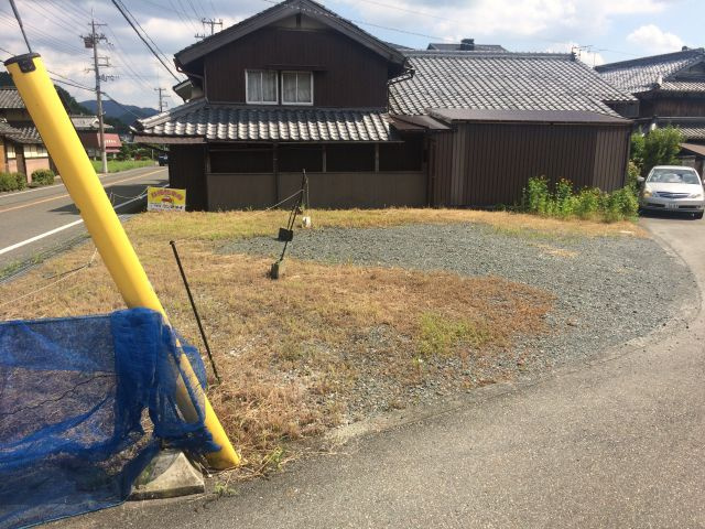 丹波市氷上町石生の売地の前面道路含む現地写真