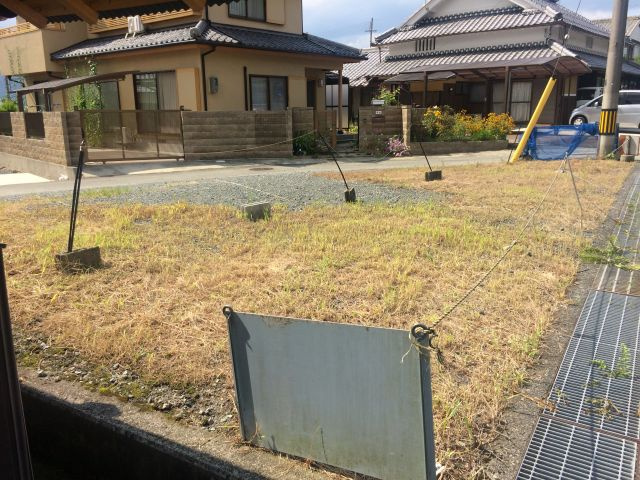 丹波市氷上町石生の売地の前面道路含む現地写真