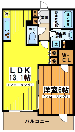 【間取り】 | パークアクシス幡ヶ谷