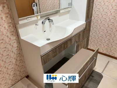 【独立洗面台】 | アドバンス21ベイスクエア下関 14階 | ハウステック洗面化粧台1200に交換済み