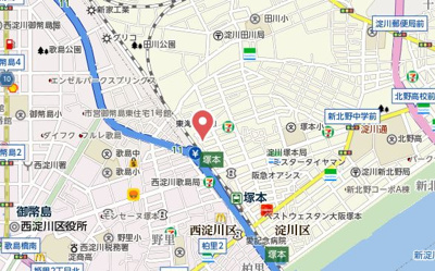 【地図】 | フジパレス塚本Ⅱ番館