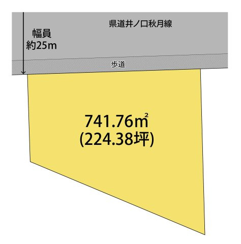 和歌山市栗栖・土地・126632の区画図