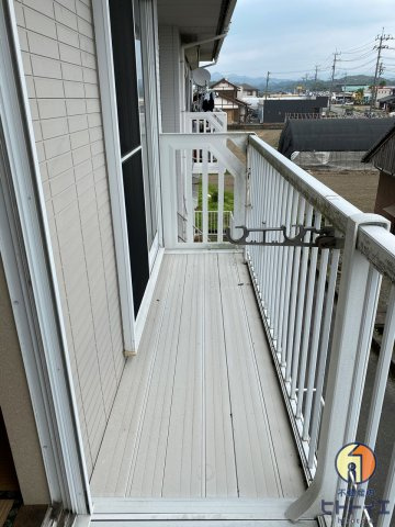 メゾンイタリアのバルコニー|お洗濯にも便利なバルコニー付き