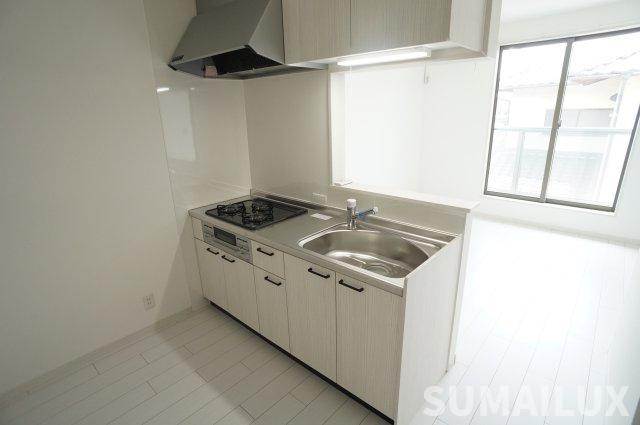 合志市豊岡の賃貸マンションのキッチン