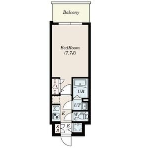 S-RESIDENCE難波大国町dominaの間取り