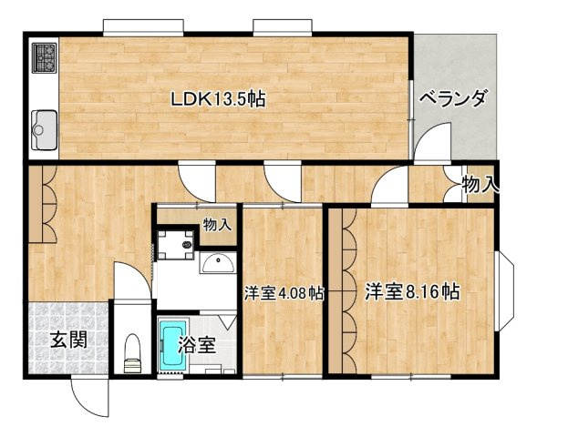ラコンテＢの間取り