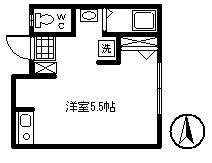 府中市紅葉丘３丁目のアパートの間取り