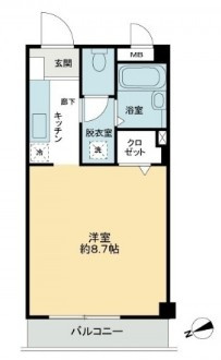 フィネス佐古の間取り