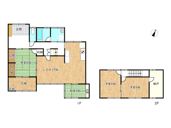 【間取り】 | 姫路市上大野6丁目／中古戸建