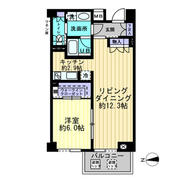 アプリーレ大森山王の間取り