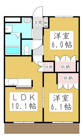 【間取り】 | ガーデンヒルズＮＡＫＡＹＡＭＡ壱番館