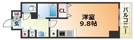 カスタリア三宮の間取り