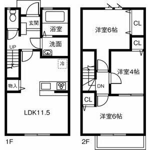 【間取り】 | Maisonette land 薬師寺A