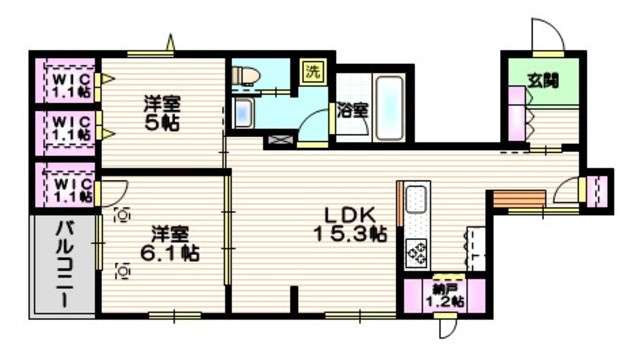 Hack berryの間取り|間取り図