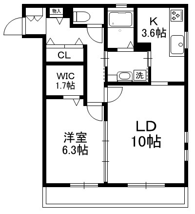 BELTIS椎名町の間取り|★角部屋２面採光★