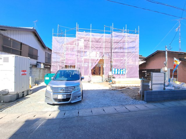 新築　太田市尾島町第2　Livele Garden.S　1号棟の駐車場|現地写真　駐車スペースは建物南側に並列2台分可能です！					
