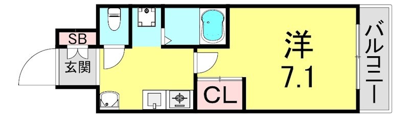 セファミ御影の間取り